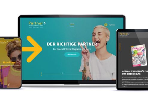Relaunch der Website von Partner Medienservices